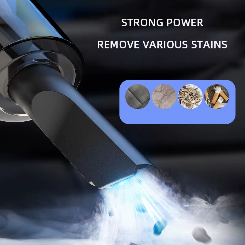 Cordless Handheld Vacuum Cleaner, Rechargeable Car Vacuum Cleaner with 3 Suction Heads for Car, Pet and Household Cleaners