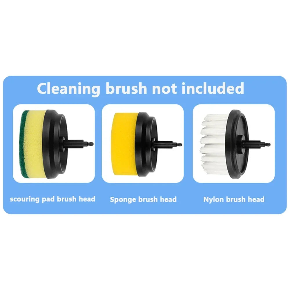New Electric Cleaning Brush 3 Brush Heads Cleaner Multifunctional Cleaning Pots and Dishes for Kitchen Bathroom Bathtub Glass
